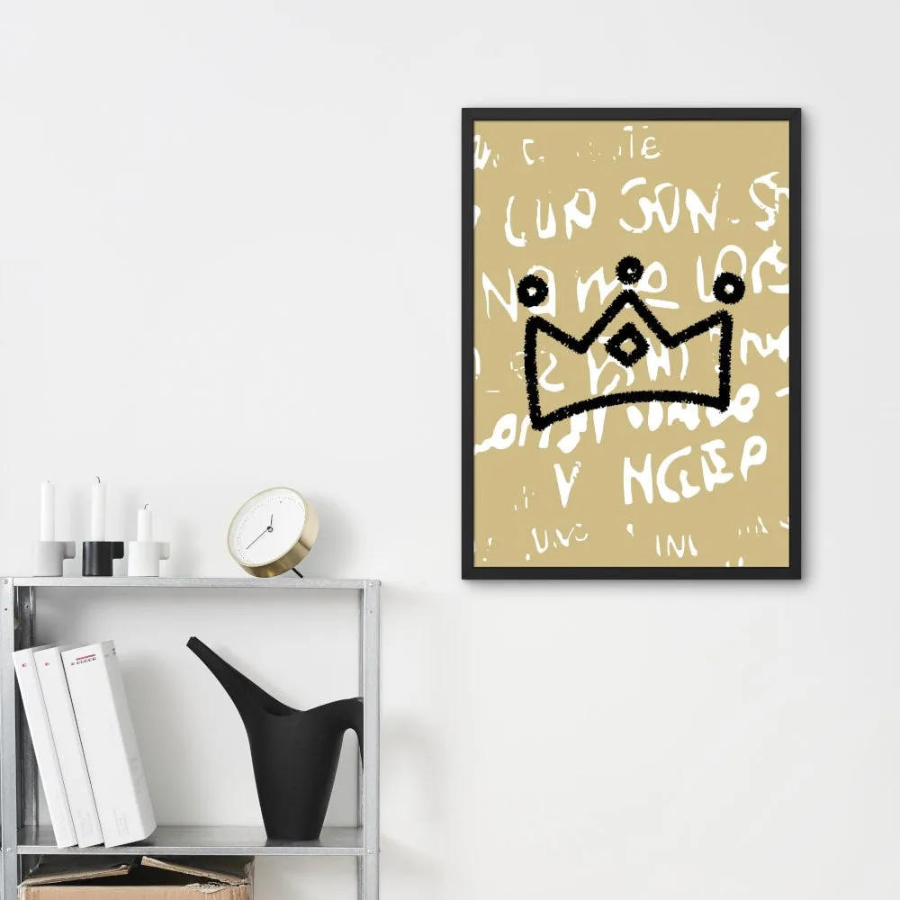 Basquiat Set Of 2 Prints INSTANT DOWNLOAD Art Prints, Jean Michel Basquiat Print, Urban Art Print, Graffiti Poster, Basquiat Wall Art, Basquiat Crown