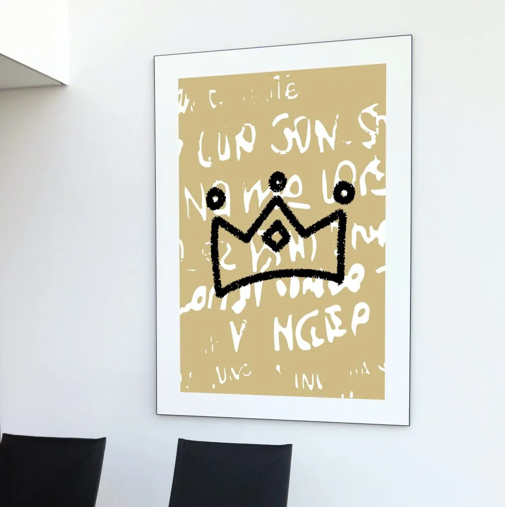 Basquiat Set Of 2 Prints INSTANT DOWNLOAD Art Prints, Jean Michel Basquiat Print, Urban Art Print, Graffiti Poster, Basquiat Wall Art, Basquiat Crown