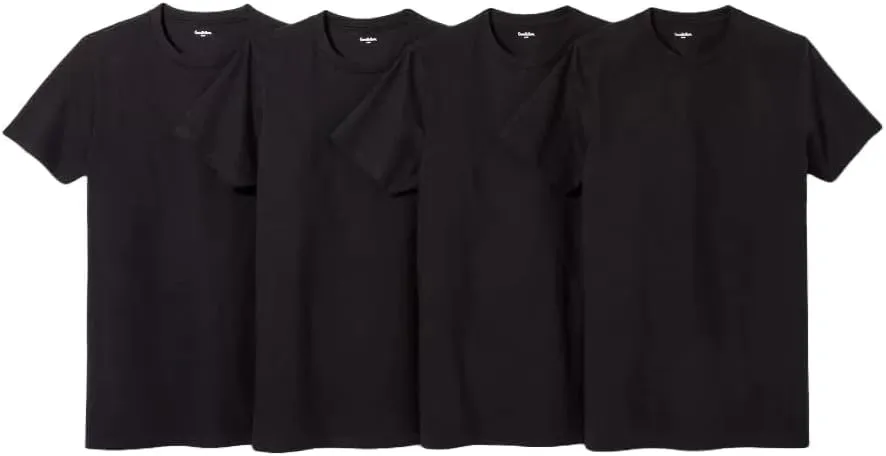 Goodfellow & Co Men's 4pk Crew-Neck Short Sleeve T-Shirt -
