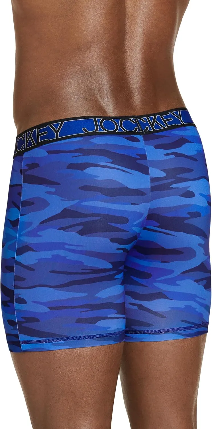 Jockey Men's Underwear Active Microfiber 5" Boxer Brief - 3 Pack