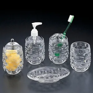 Woven Design Bathroom Tumbler Cup